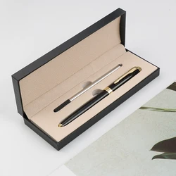 Latest Luxury Business Gift  Metal Pen Set Hot Selling High Quality With Custom Logo Black roller Pens Gel Pen Set For Gift