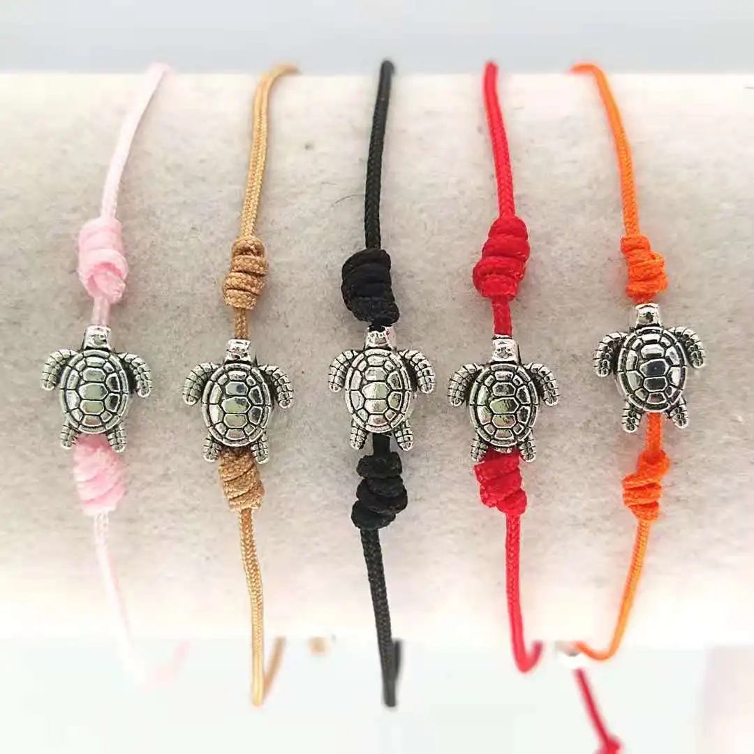 KDB8259 wholesale fashion turtle rope bracelet sea turtle string bracelet handmade