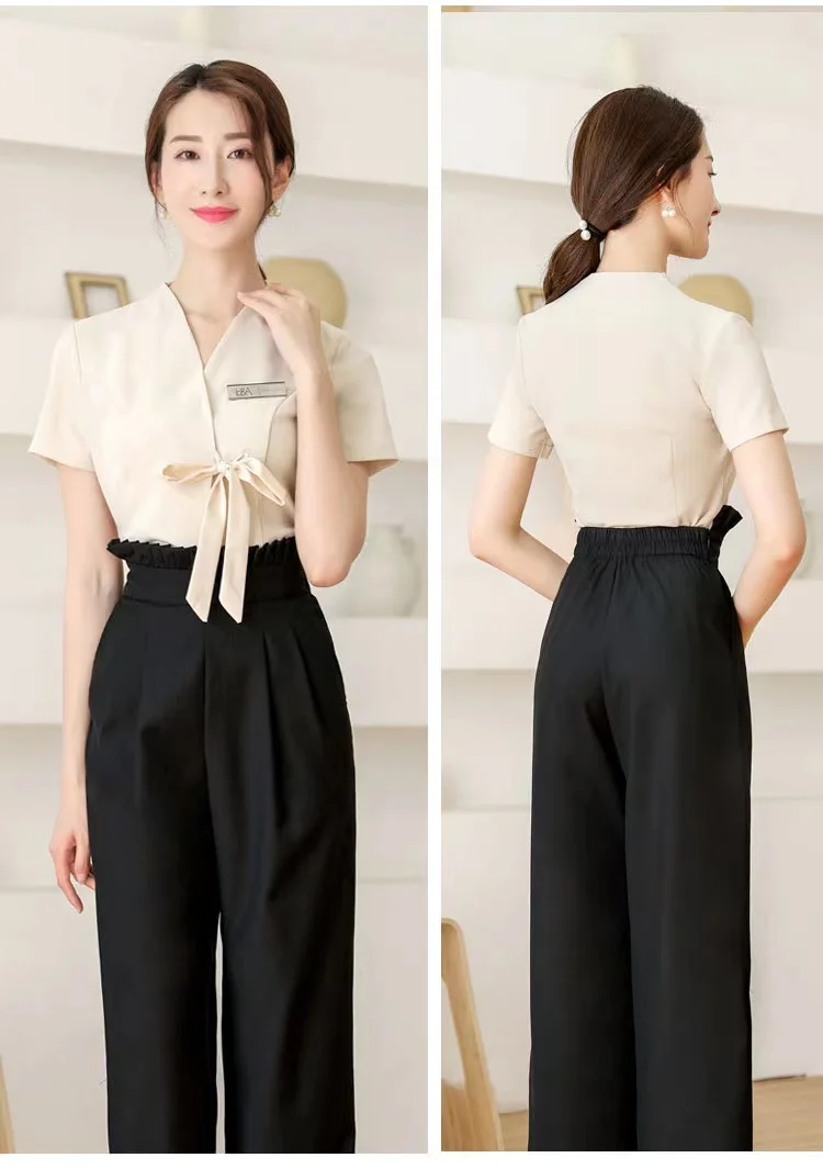 Women Manager Uniform Hotel Uniforms for Hotel and Restaurant Hotel Professional Clothes Foot Bath Pedicure Sexy Suit Uniform