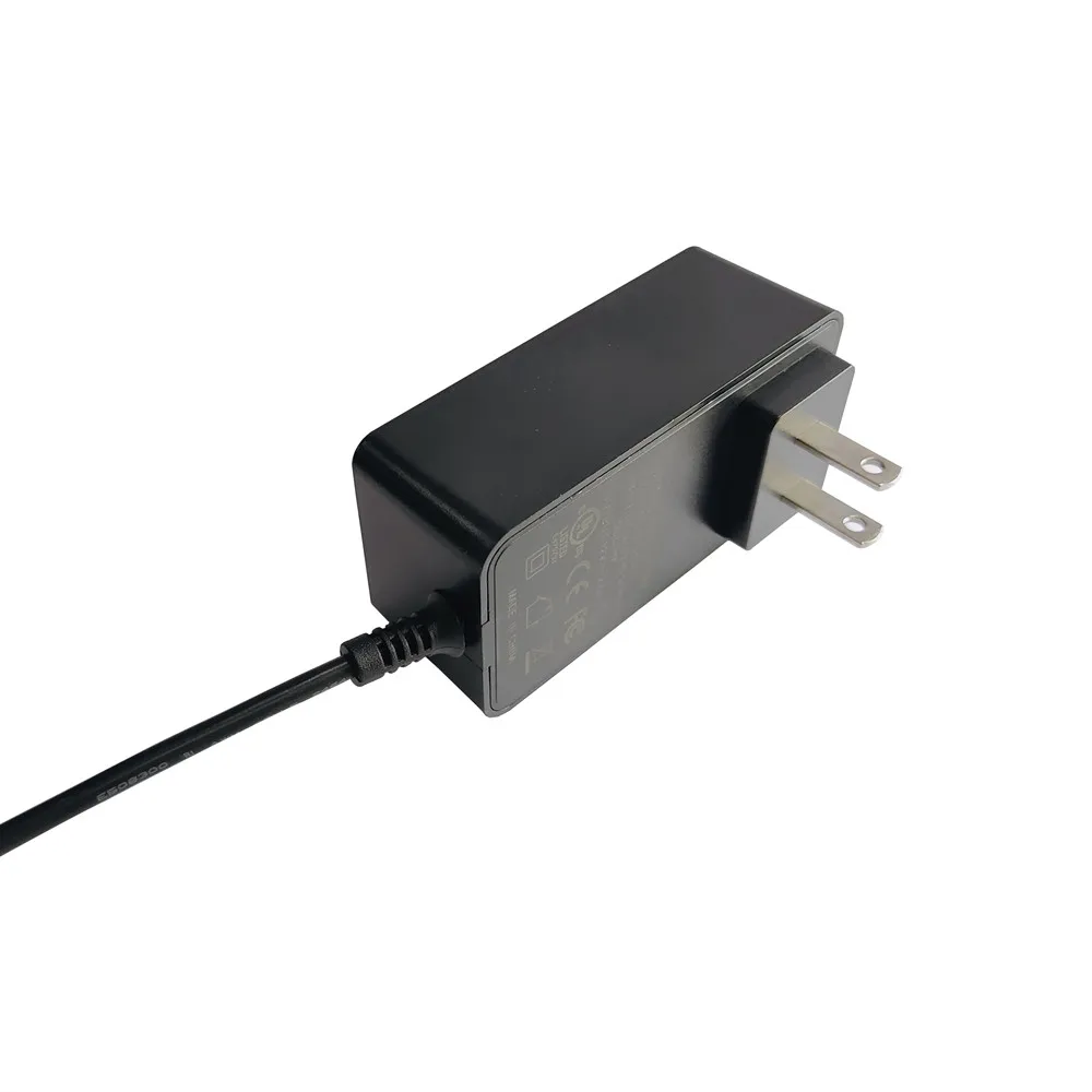 wholesale black white 24volt 1.5amp US UK AU EU switching power adapter dc cable 5.5*2.1/2.5*10/12mm  UL/CUL TUV FCC ROHS