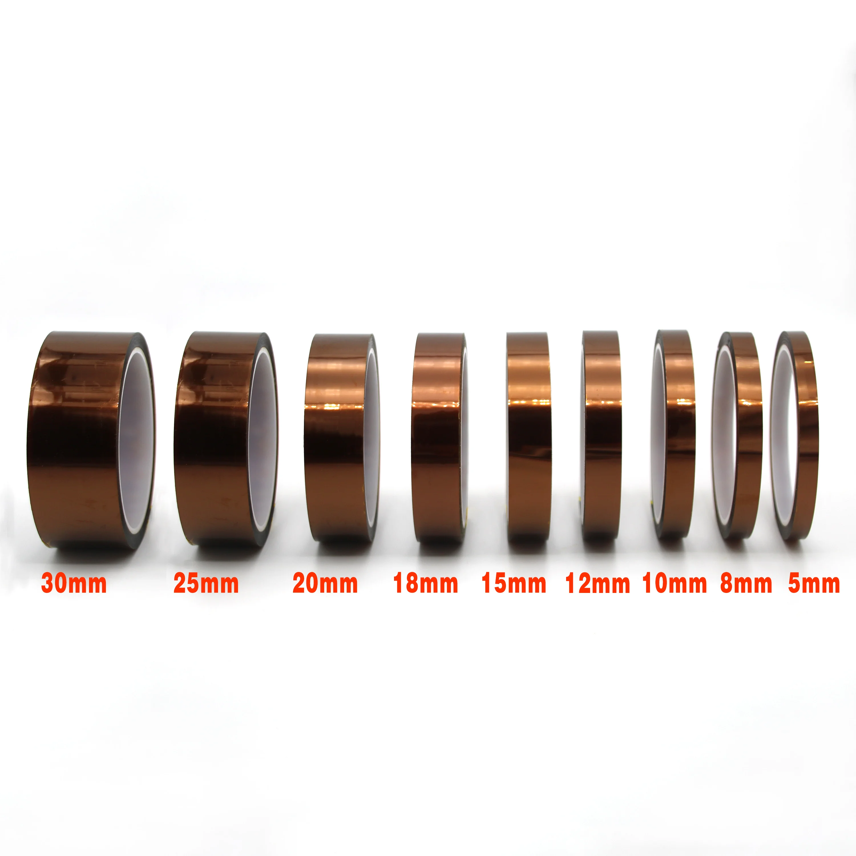 Polyimide heat resistant battery tape for sublimation tumblers 5mm 8mm 12mm 15mm Thermal adhesive tape