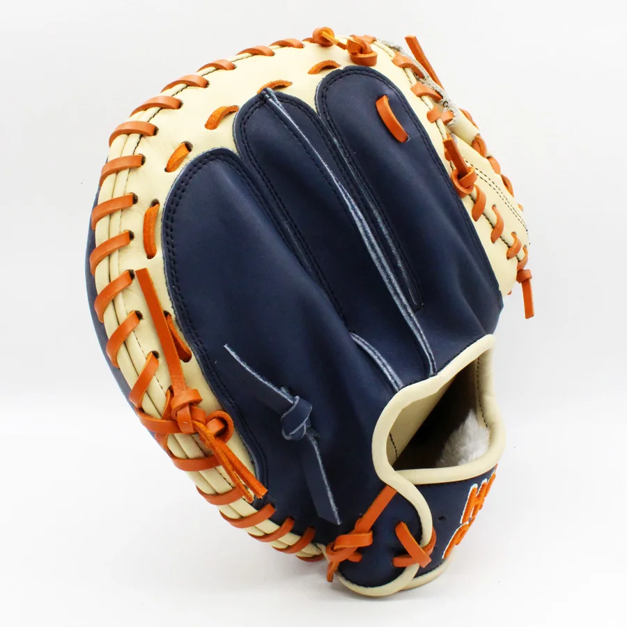 Professional Factory Wholesale Baseball Softball Kip Leather Catcher Glove Left Handed