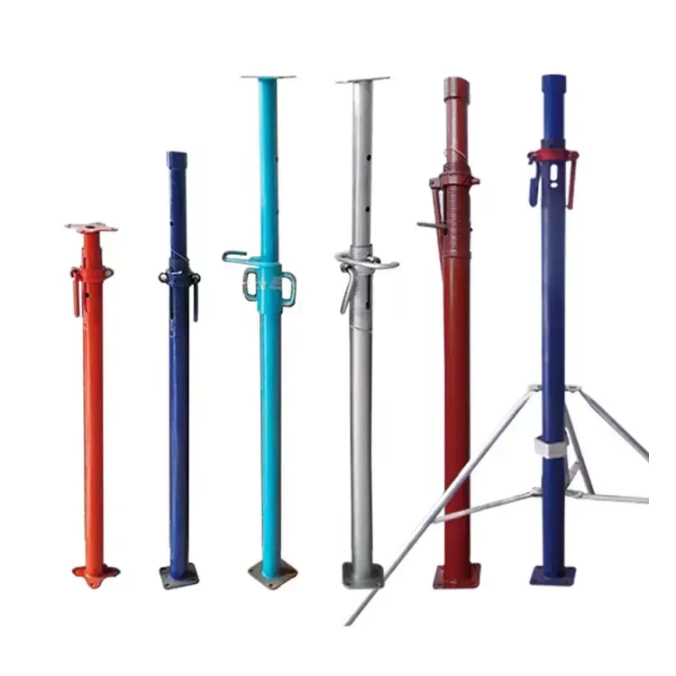 Galvanized Steel Acro Props Shuttering Jacks Adjustable Scaffold Shoring Scaffolding Steel Prop For Building Construction