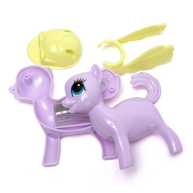 
KID SAFE PATENT cheap horse baby fancy high quality custom color school manual single hole cute animal pencil sharpener 