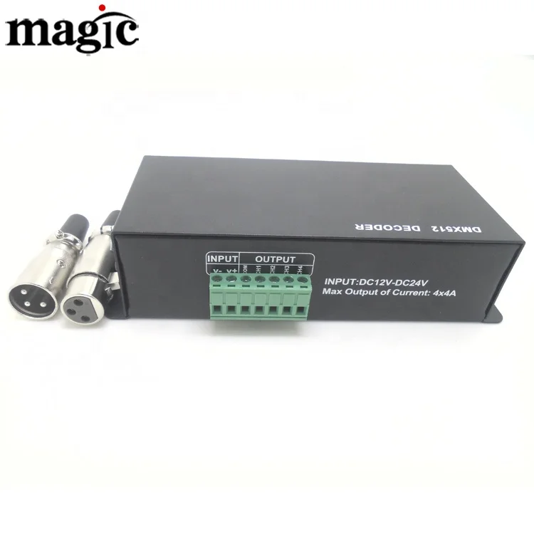  Водонепроницаемый Контроллер IP67 DMX 12 В 24 в RGB RGBW Светодиодная лента DMX512