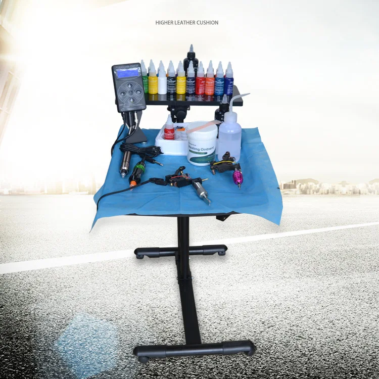 hot sell tattoo table high quality portable tattoo workstation Adjustable and rotatable tattoo station Adjustable rotatable
