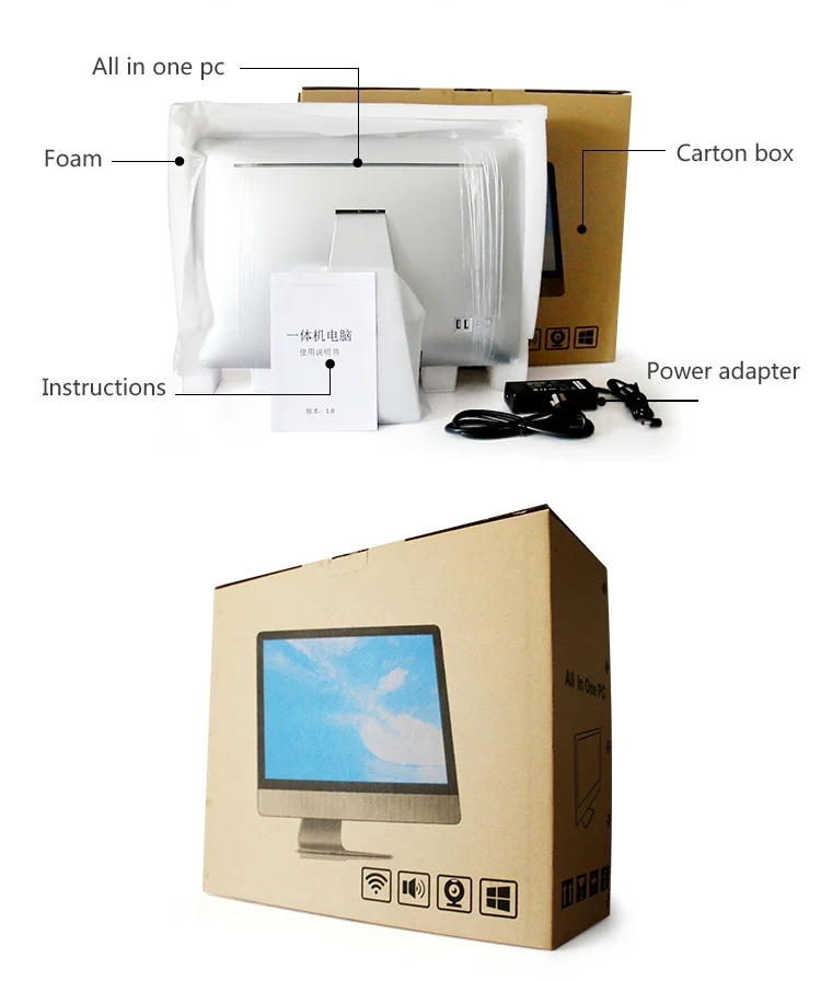 Maifan Desktop 27 Inch All in One PC Core I3 20 Inch All in One PC Computer Hardware & Software