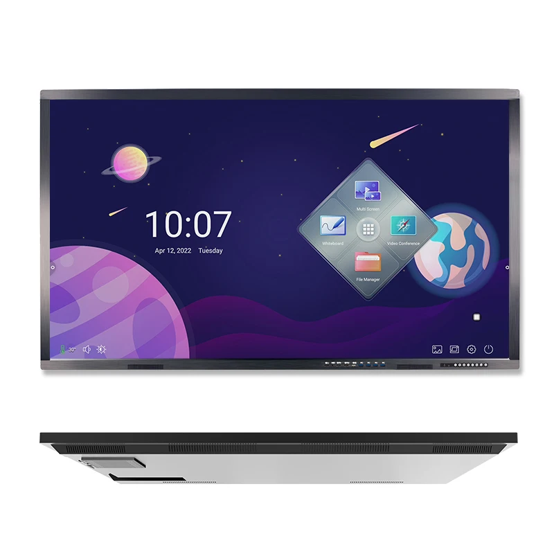 65 inch interactive flat panel digital whiteboard smart boards 4k electronic whiteboard for meeting teaching