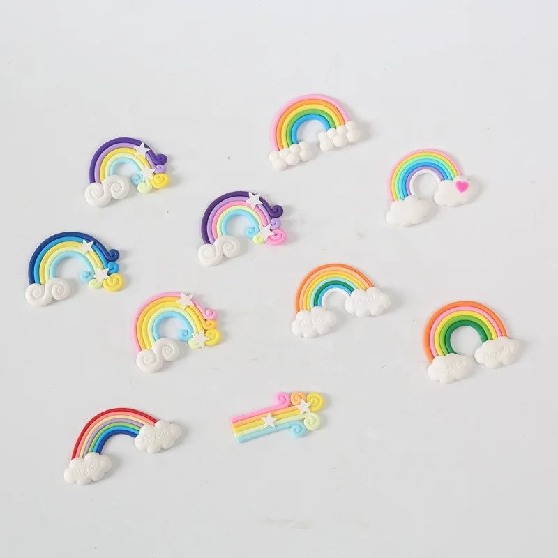 Wholesale Colorful Small Rainbow For Happy Birthday Cake Topper Wedding Cake Decoration