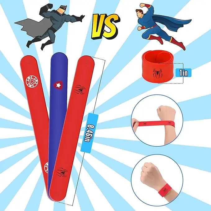 Superhero Costume Capes with Masks and Bracelets Indoor and Outdoor Toys for Kids