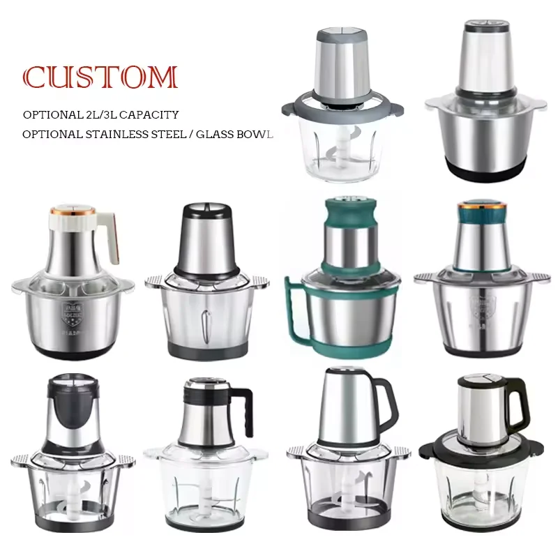 JEWIN 2L 3L Electric Stainless Steel Yam Pounder Fufu Machine Food Processor Chopper Meat Grinder