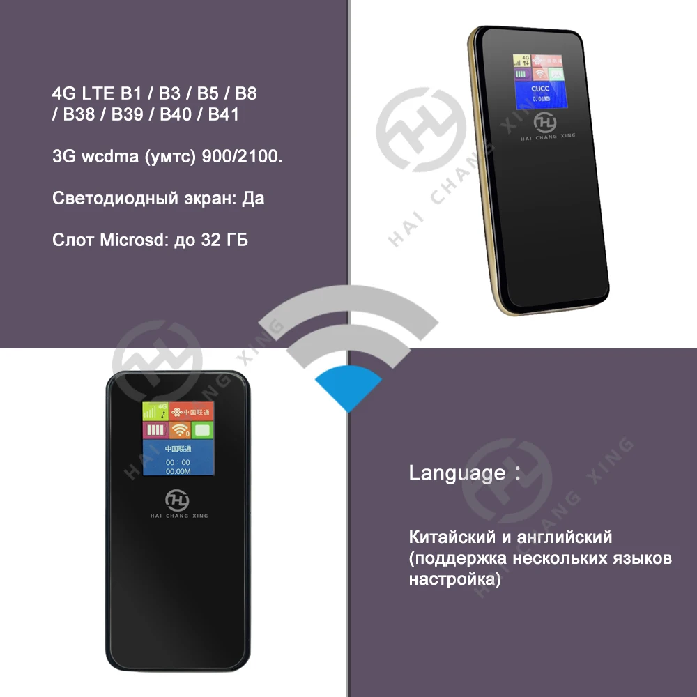 HCX H8800 4G маршрутизатор беспроводной 4g Wifi модем MIFIs 150 Мбит/с Внешний акк