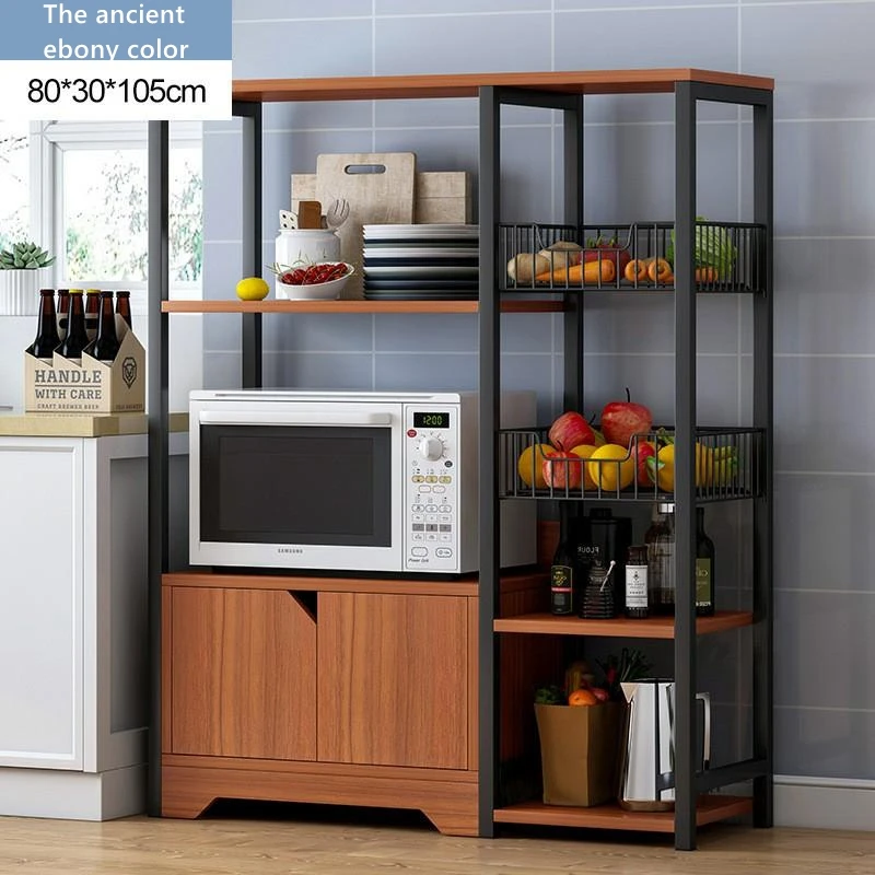 Cheap high quality home stable unit organization rack standing multilayer kitchen storage microwave shelf for sales