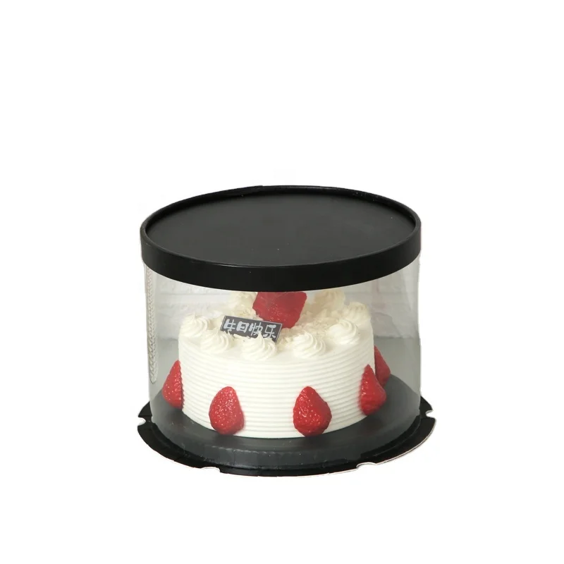 
Wholesale cheap clear packaging gift boxes custom round cake box 