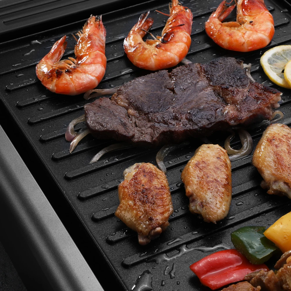 2300W 2 In 1 Grill Electric Bbq Grills For Home Use Kitchen Party