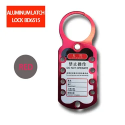 8 holes durable Economic Padlocks Lock Writable Safety Aluminum Hasp Lockout