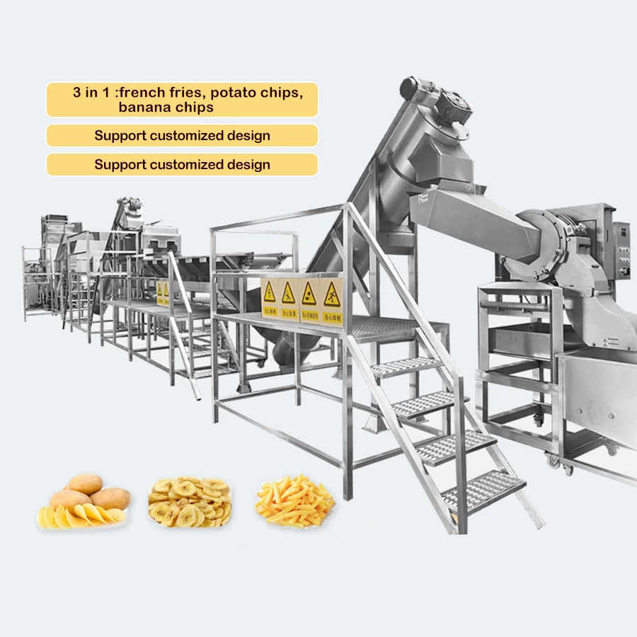 TCA fully automatic Customized Potato Chips French Frozen Potato French Fries Making Production And Processing Line