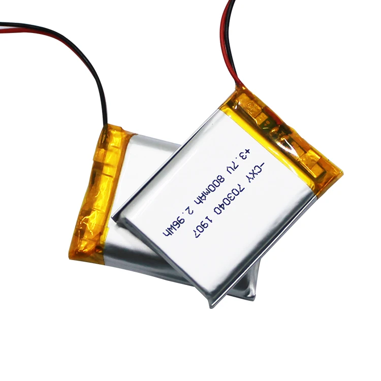 KC CE BIS Certificated Hot sell real Capacity Rechargeable 703040P 3.7V 800mah Lithium Polymer Battery batteries