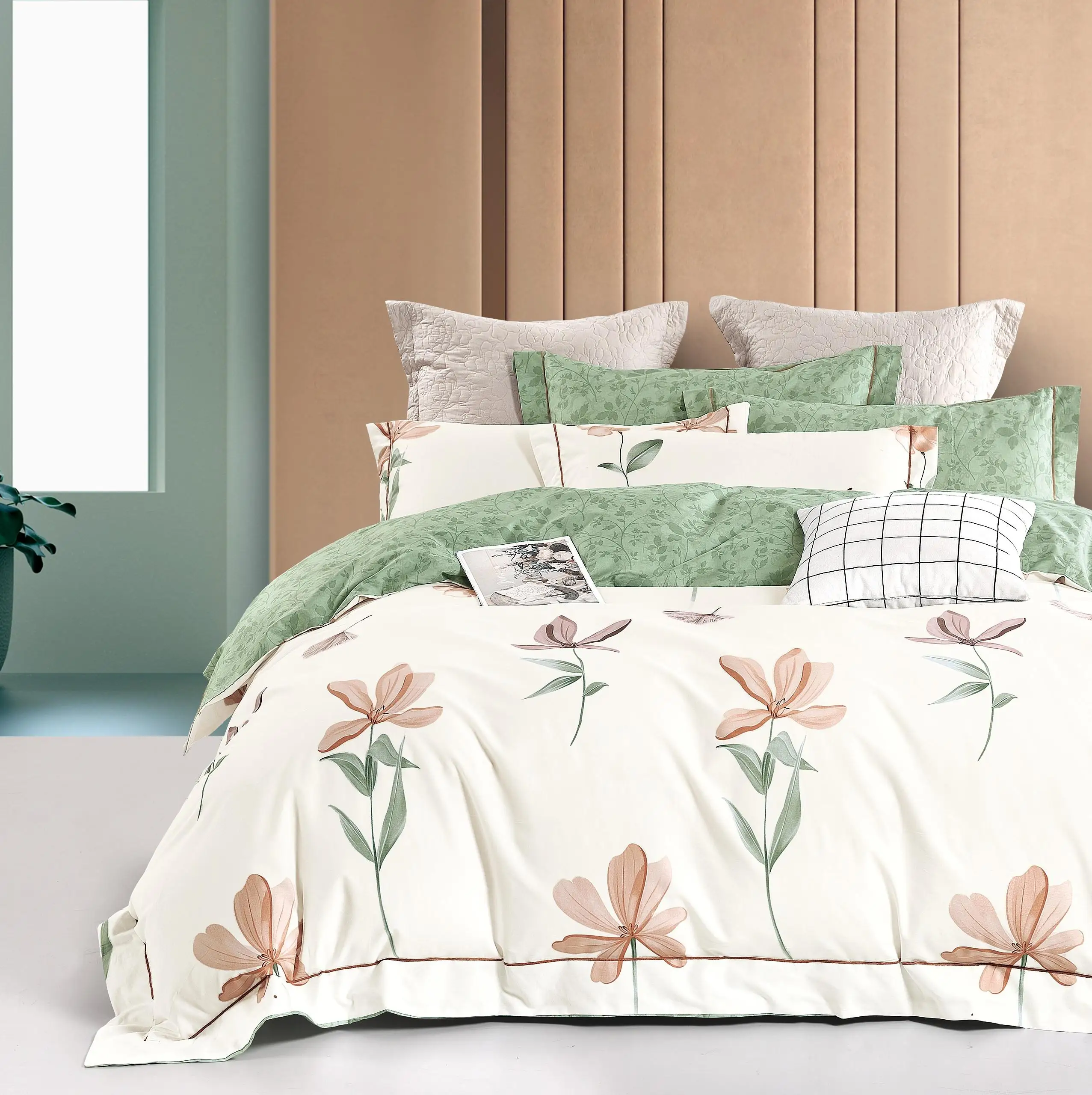 2024 China Nantong supplier 100% cotton printed fabric for bed linen