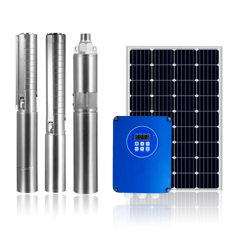 dc solar submersible pump 2 hp, 1500W solar powered irrigation pump, automatic water pump