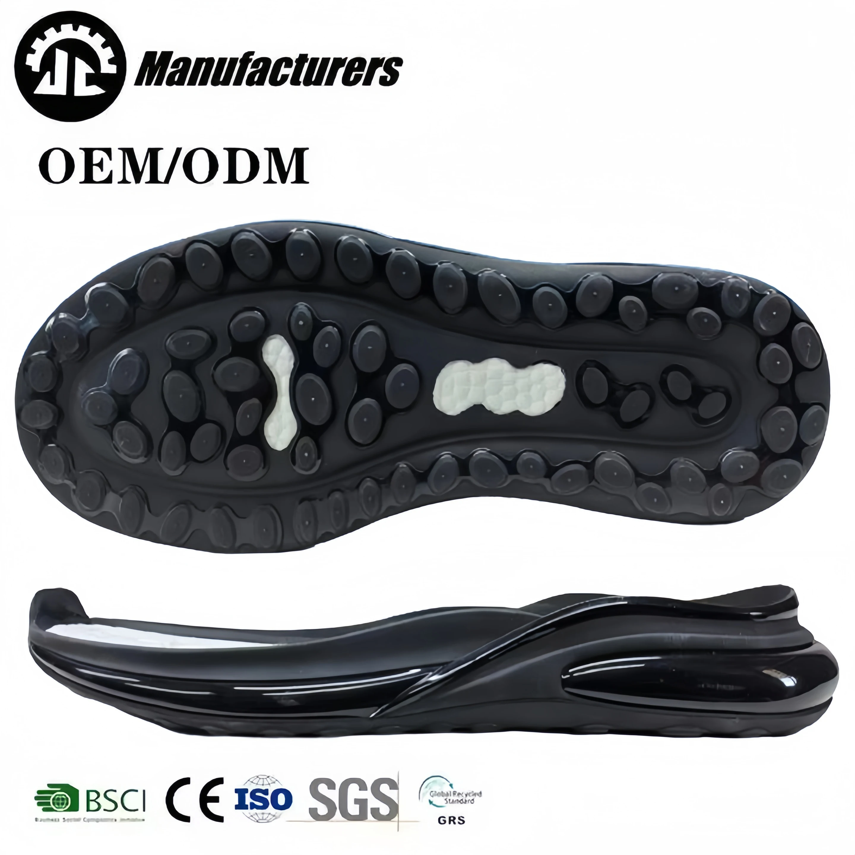 Manufacturer new casual sport sneaker men chunky outsole rubber Planta de zapato TPU popcorn shoe MD Running outsole material