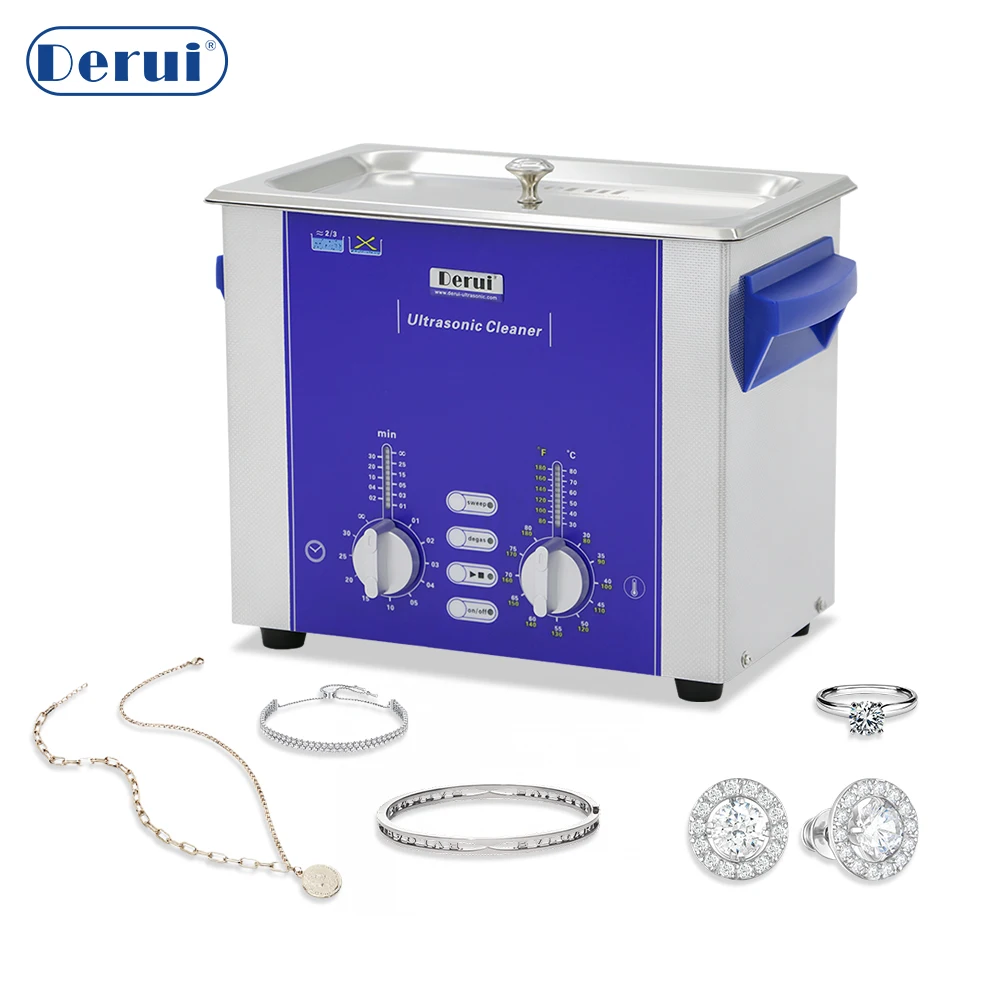 4L ultrasonic cleaning and degassing machine for cleaning and degassing of glass, tooth parts, gemmes and jewellery.