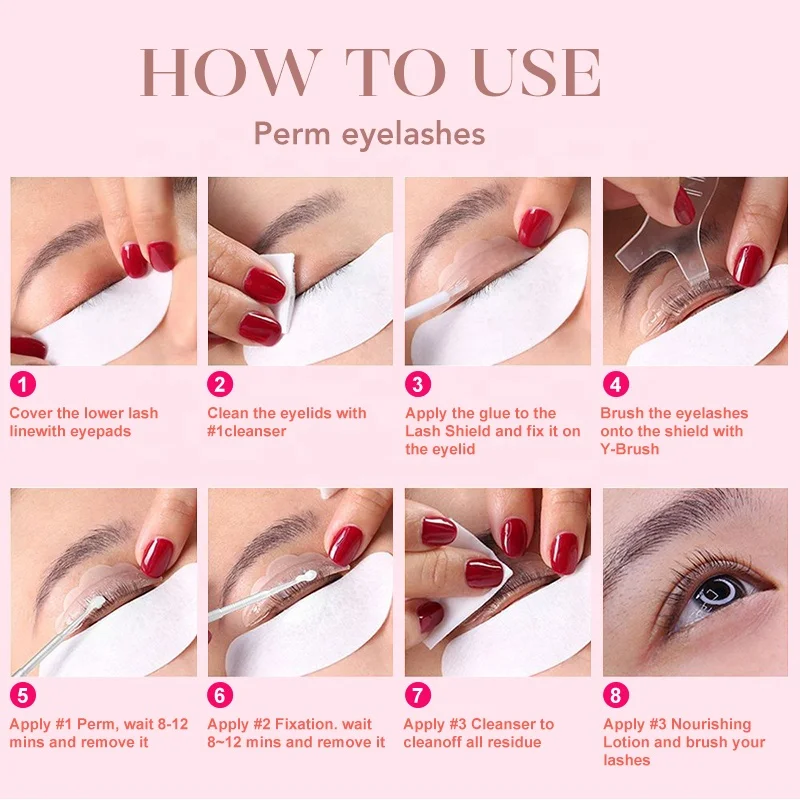 Good Quality fast Lash Lift Lotion Kit Popular Design Lash Perm Curler Kit Wholesale