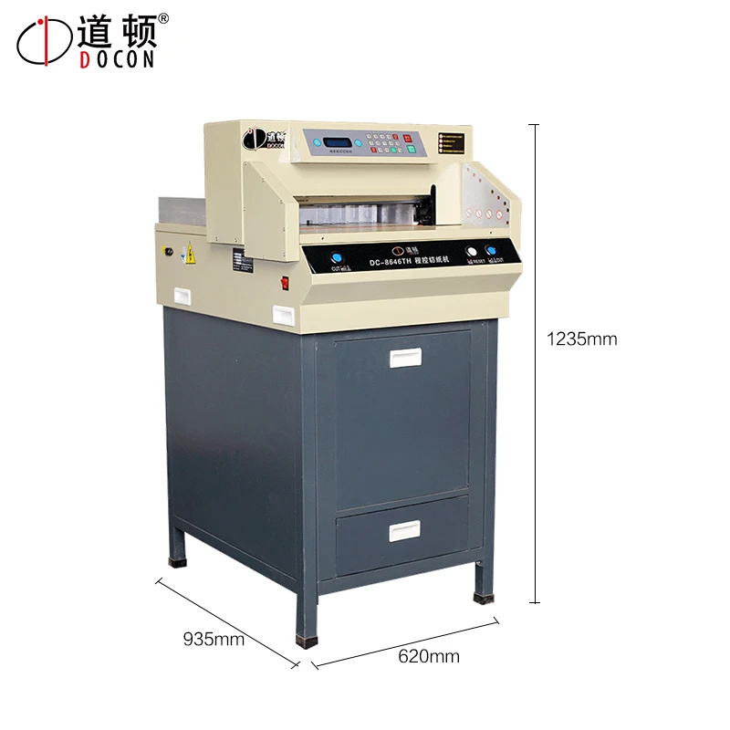 DC-8646TH Электрический бумажный резак с программным управлением тендер документ книга бумагорезательная мшина и A3 формат машина для резки бумаги