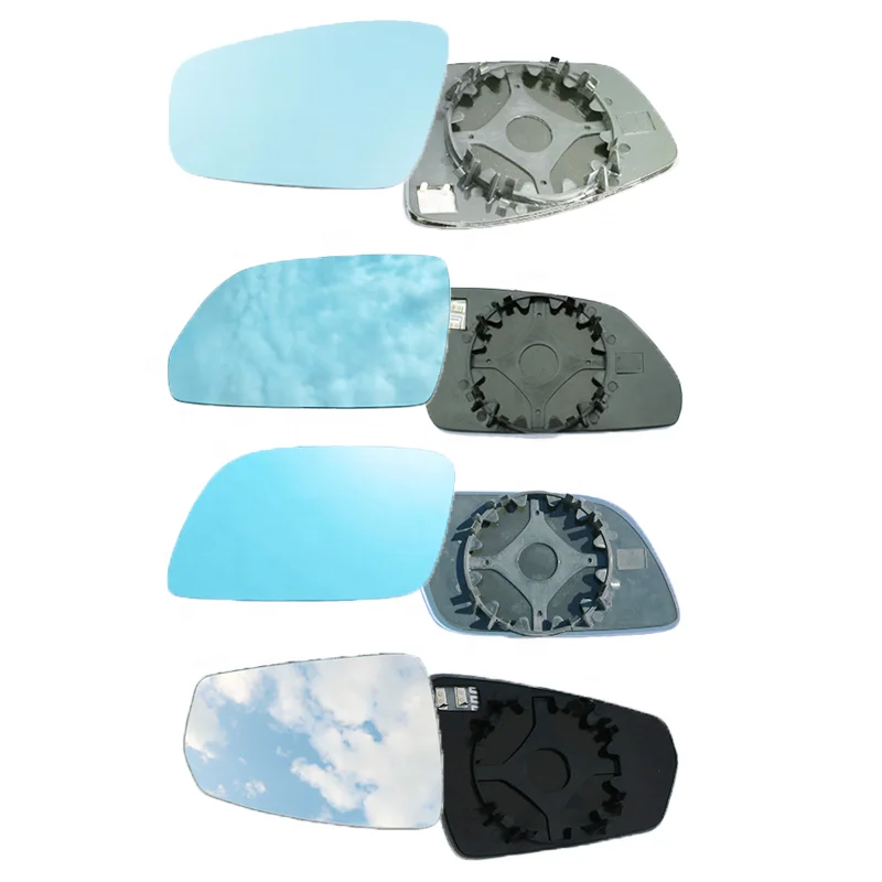 1 pair Side Rearview Mirror Blue Glass Lens For VW Polo 2002-2020 five generation Wide Angle View anti glare door mirror