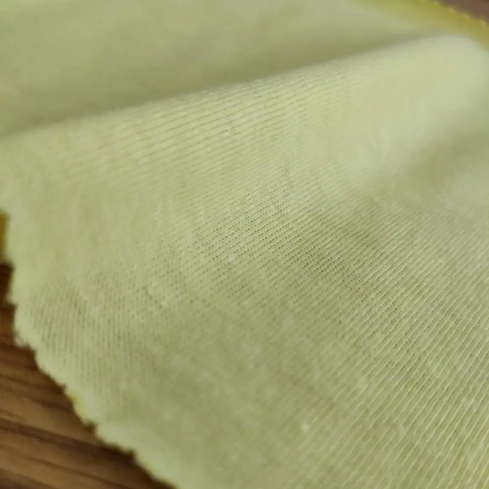 Hemp fabric for t-shirt 70% organic cotton 30% hemp single jersey fabric