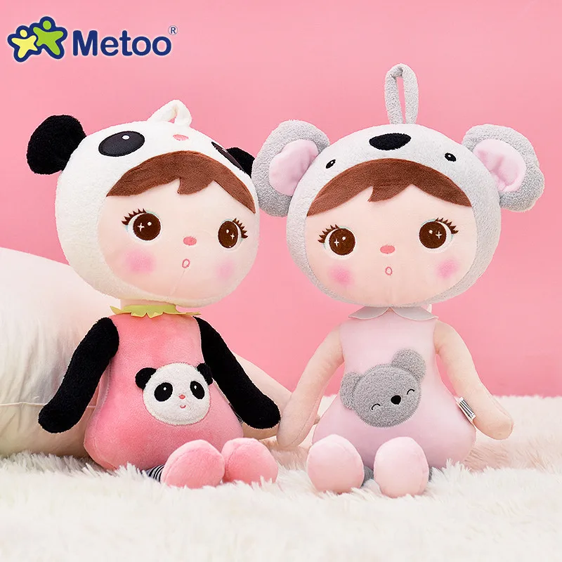 49cm Metoo Doll Plush Sweet Cute Lovely Stuffed Kids Toys for Girls Birthday Christmas Gift Cute Girl Keppel Baby Doll Panda