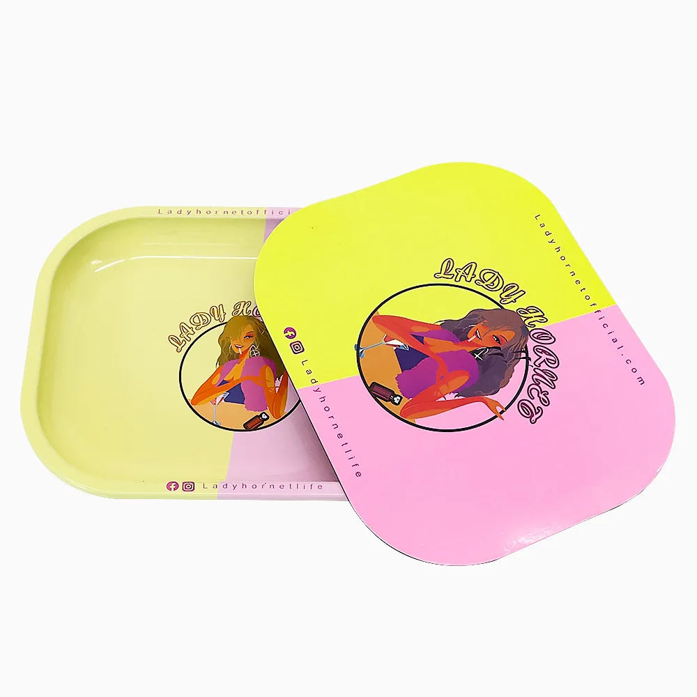 Kuke OEM Wholesale Magnetic Tobacco Rolling Tray Rolling Tray With Magnetic Lid