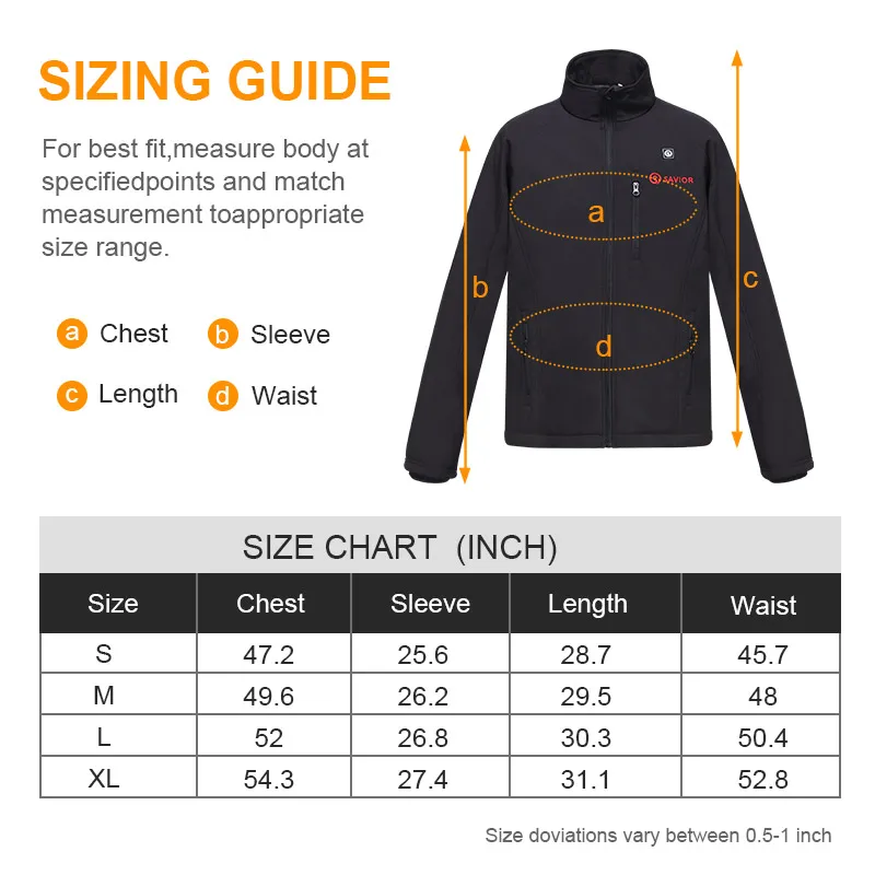 Custom Black Smart Warming Electric Three Area USB Heated Jackets Clothing Windproof Battery Heating Jacket for Winter