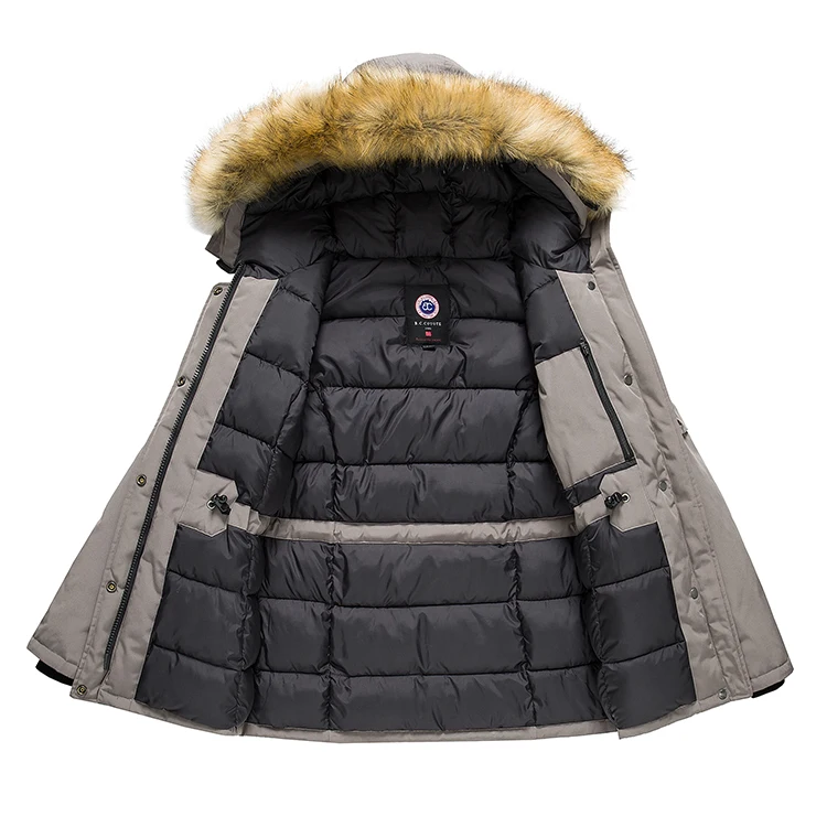 Midlength Thermical Men Winter Jacket Italy Coat Waterproof Talle Pluz Size Men Quality Autumn Vintage padded down Parka For Men