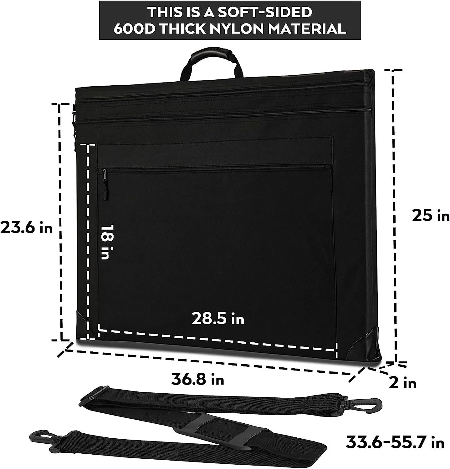 OEM ODM Light Weight Waterproof Art Portfolio Bag Large Size Art Portfolio Case For Artwork Drawing