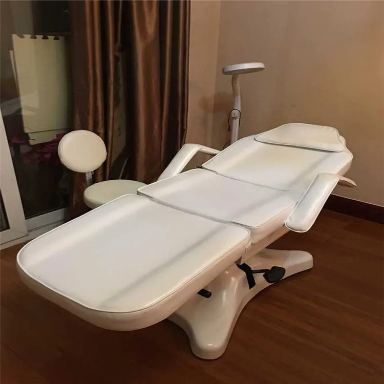 Professional Beauty Salon Facial Table Bed Chair for Massage Facial Tattoo with Leather Cover For Sale