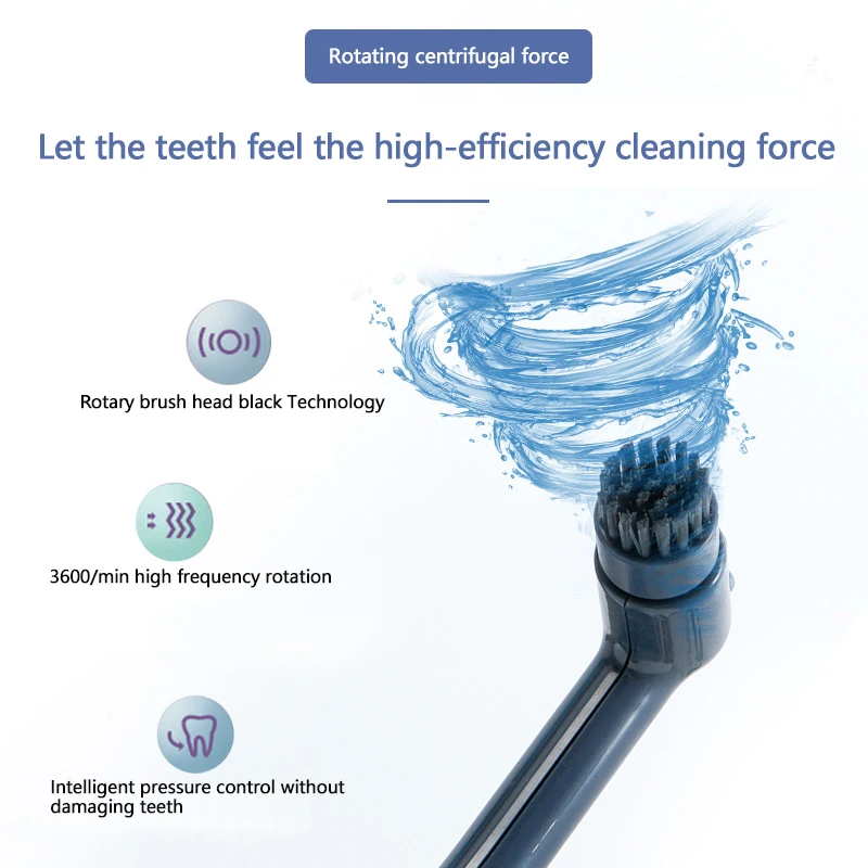 New Adult Electric Rotary Toothbrush Wholesale Household Waterproof Soft Bristle Vibrating Toothbrush Mouth Care Supplies Factor