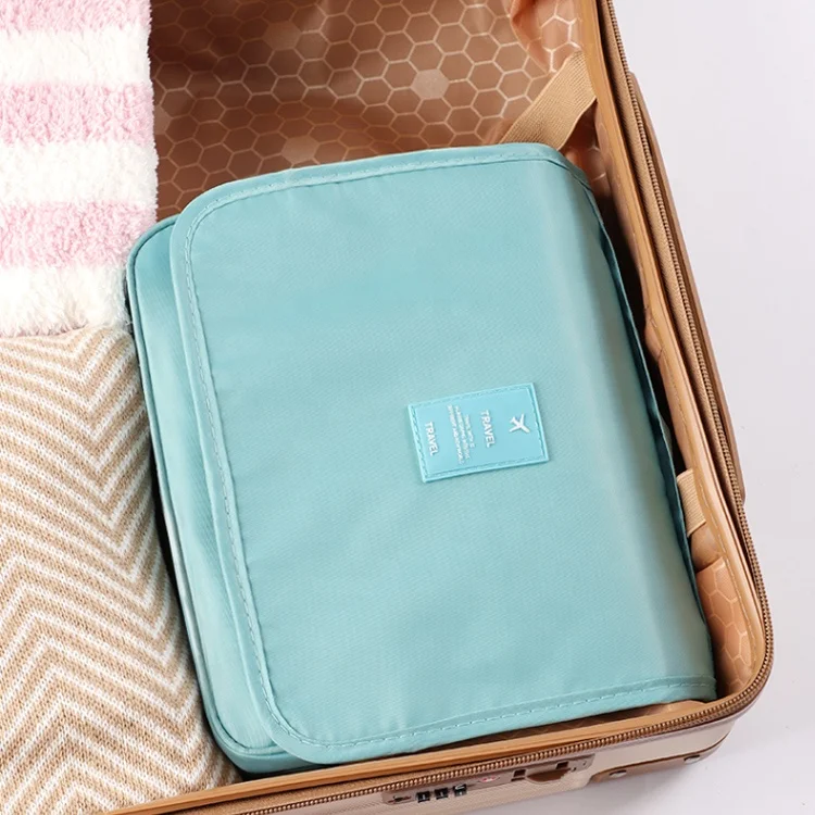 Waterproof Hanging Travel Makeup And Toiletry Bag Nylon Cosmetic Pouch Wash Makeup Bag Custom Logo Cosmetic Bags & Cases