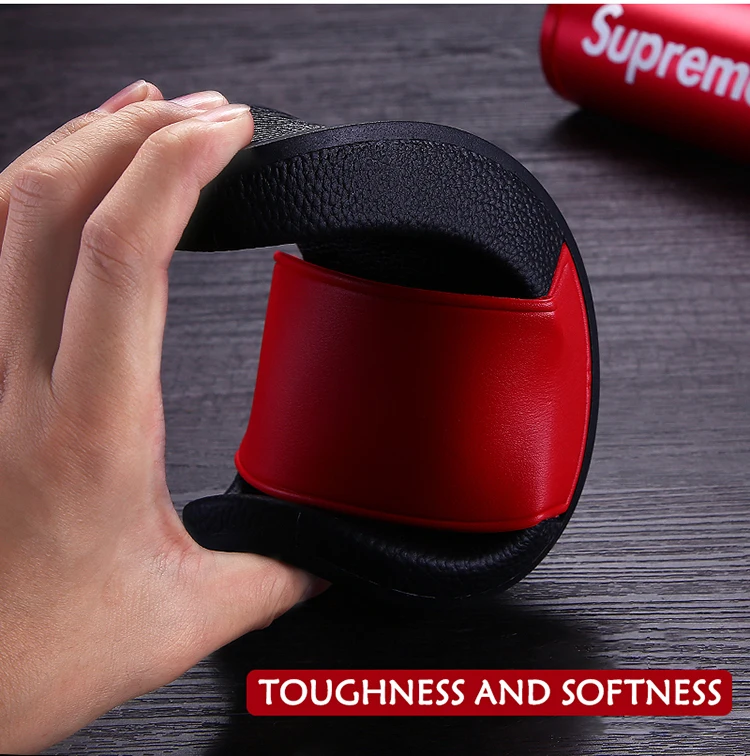 Factory Design Custom Logo Color Sandal Slippers Brand PVC Slippers Slides 3D Logo Custom Mens Rubber Slide Slippers For Men