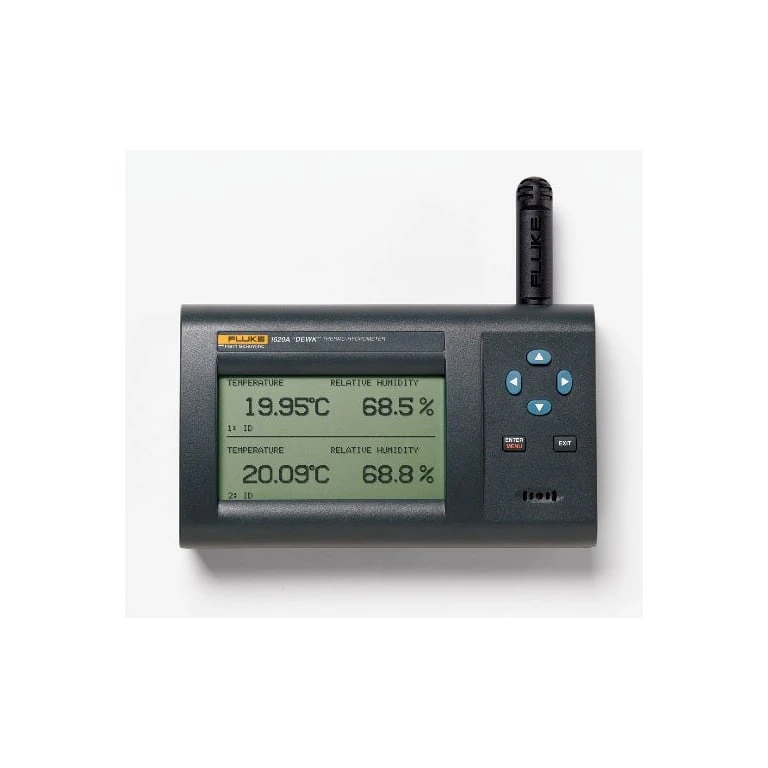 Fluke 1623A-H-156 Precision Thermo-Hygrometer, DewK High-Accuracy Kit   50ft RS-232 Cable