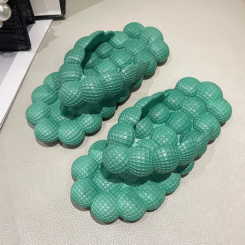 Wholesale Eva Foam Ewa Footwear Outdoor Home Beach Zapatillas Mujer Femme Slides Lychee Tea Pink Bubble Slides Slipper Flip Flop