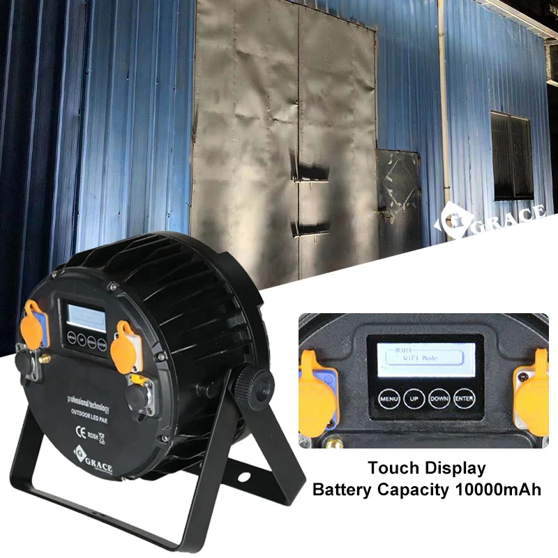 Igracelite Outdoor Waterproof Led Par Light 9 *18W 6IN1 Touch Battery Powered Uplight