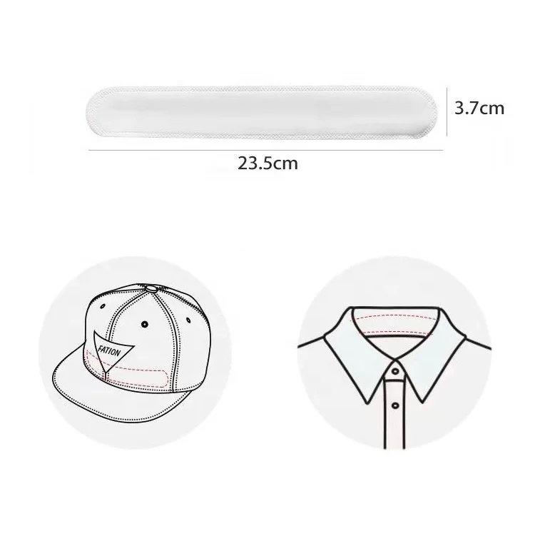 Hat anti dirt hat edge shirt collar sweat absorbing patch hat brim edge patch Disposable Sweat Absorbent Patch