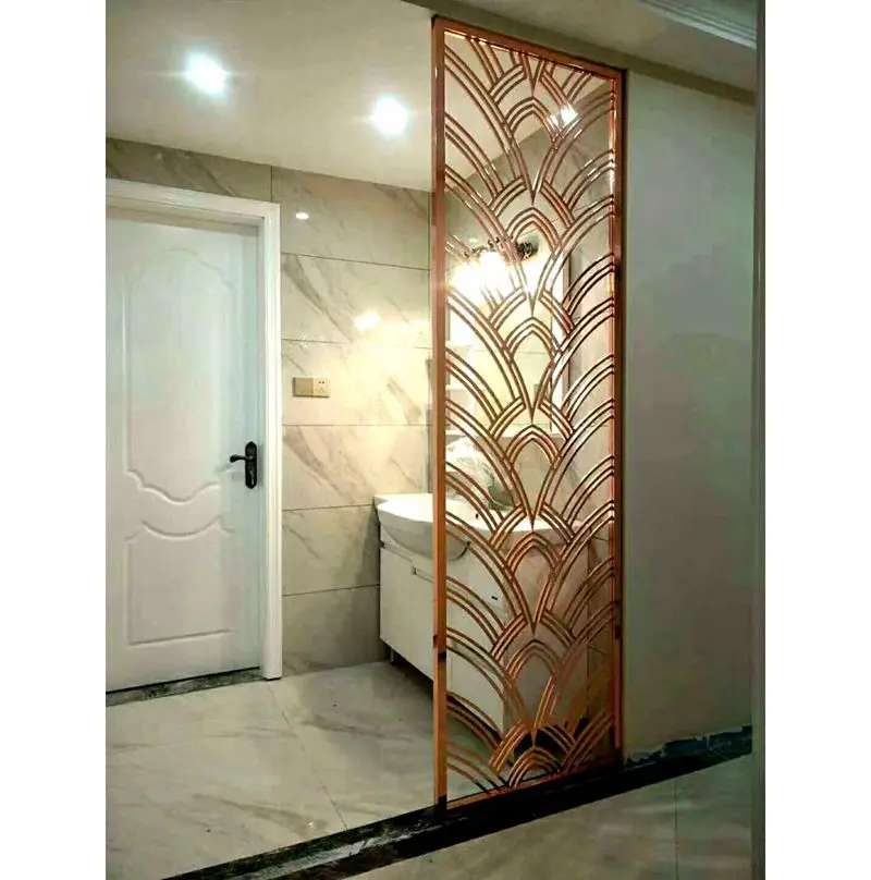 Ball Chain Curtain Decorative Hanging Metal Gold Antique Classic Copper Steel Art Stainless Technics Style Brass Fabric Room Eco