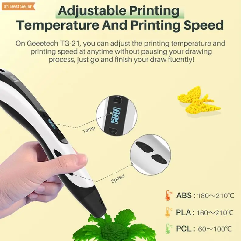 Jumon Hot Sale 3 Starter Colors Of Pla Filament Kids 3D Pen Diy Educational Toy Pen Penna Children 3D Printing Pens