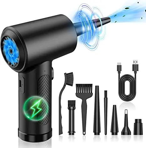 Electric portable computer keyboard dust blower wireless Air Dust blower 50000RPM Air Duster Gun