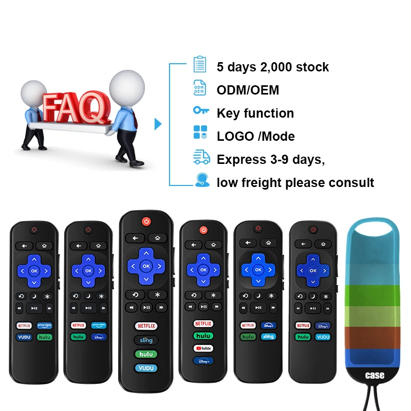 Pack of 2 Universal TV Remote Control for TCL Roku TV RC280 40FS3850 32S305 40S305 32S850 32S3850 50UP120 55S401 43S305 32S850