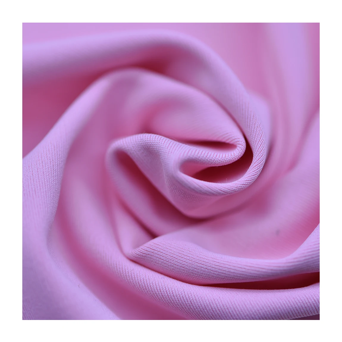 
Hot Sale Thick Polyester Stretch Knit Sportswear Hoodie Fabric Pink Color Super Soft Breathable Stretch Fabric for Leggings 