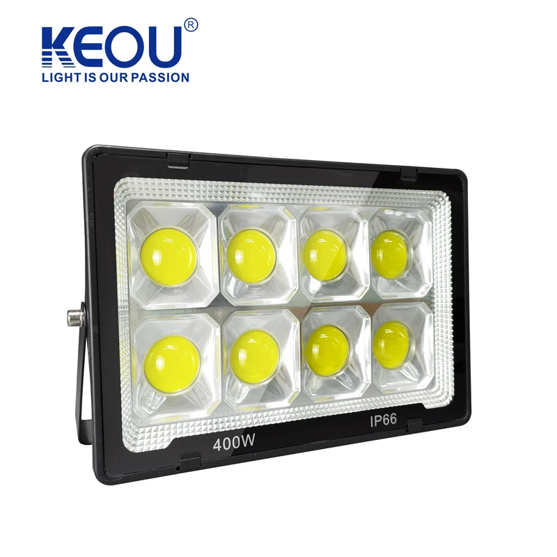 KEOU PMA Material 400W Flood Light Anti-knock Aluminum LED OEM ODM Led 100w 80 Surface Mount 200 W Led Projector Flicker Free