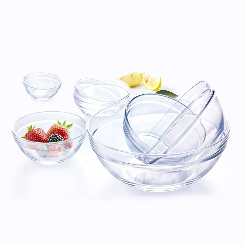 Customize Heart Shape Gold Rim Bowls For Glass Salad Mixing Fruit Kitchenware Microwave Safe Tableware Pink Glass Salad Bowl